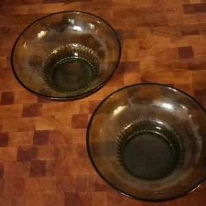 Vintage Green Glass Set